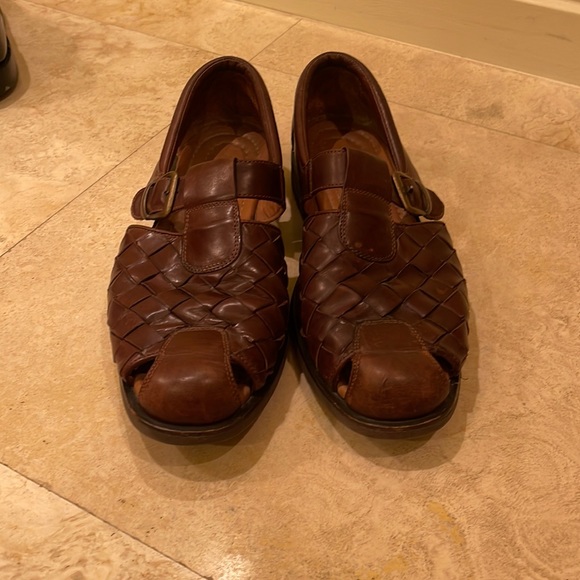 Allen Edmonds Shoes Allen Edmonds Fine Italian Brown Calfskin Woven